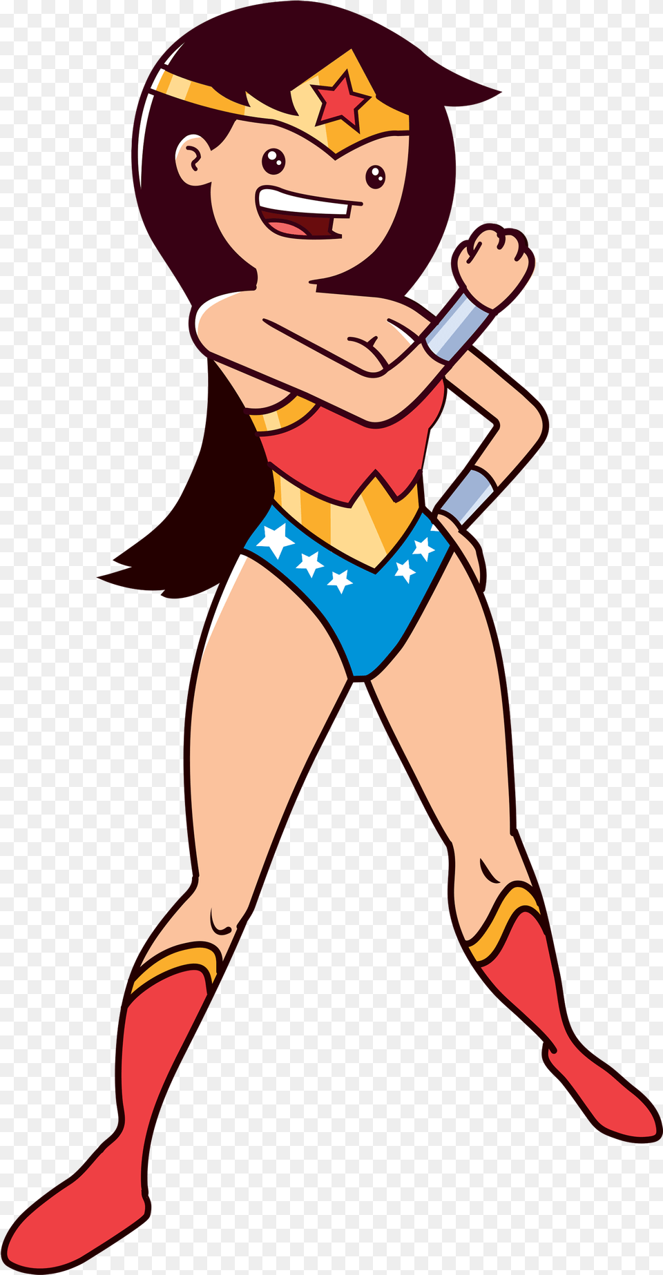 Wonder Woman Cartoon, Baby, Person, Face, Head Free Transparent Png