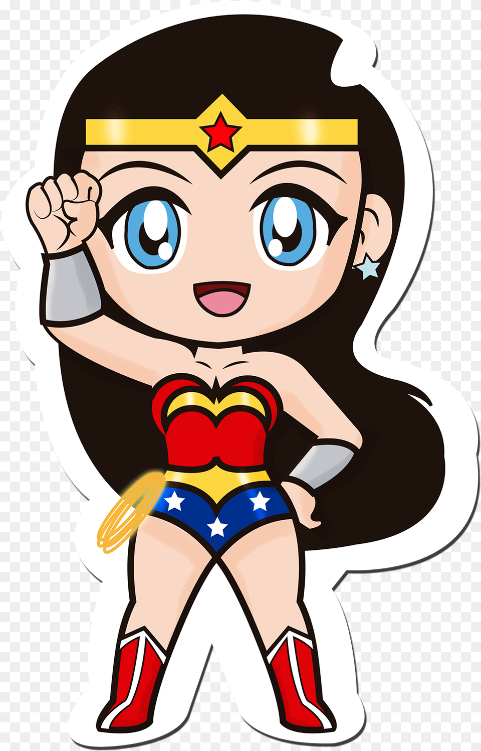 Wonder Woman Chibi Download Superman Wonder Woman Cartoon, Baby, Person, Book, Comics Free Transparent Png