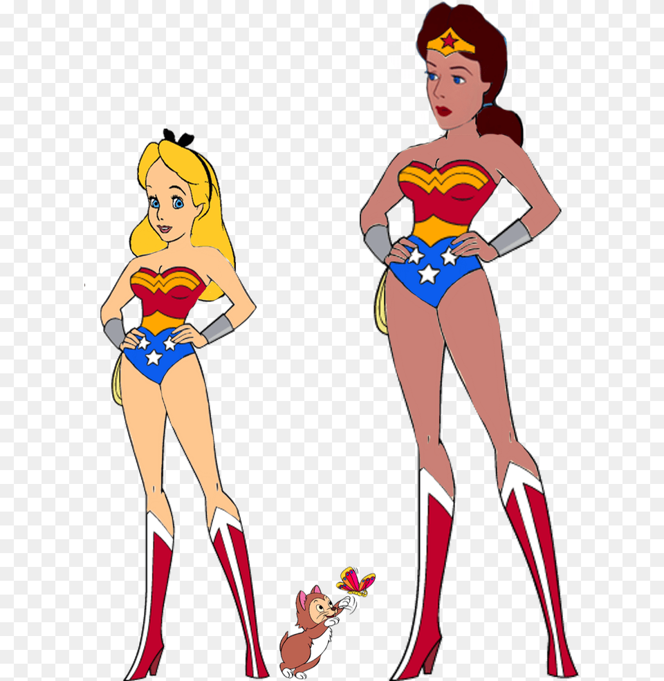 Wonder Woman Clipart Animated Transparent Josie Wonder Woman Cartoon, Adult, Person, Female, Comics Free Png