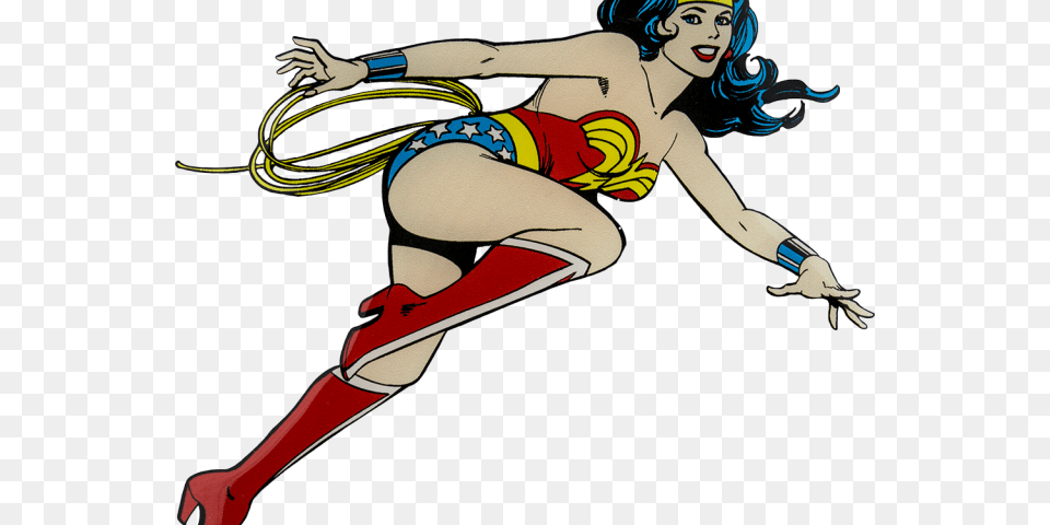 Wonder Woman Clipart Flying, Book, Comics, Publication, Adult Png Image