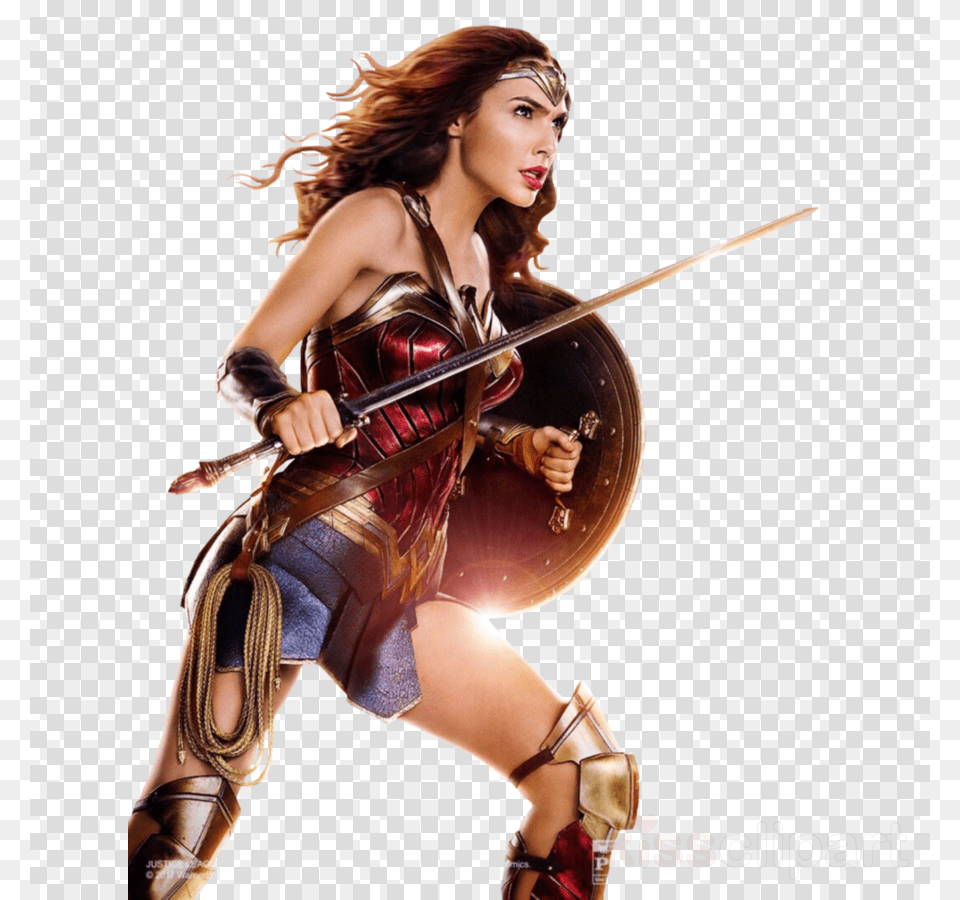 Wonder Woman Clipart Gal Gadot Wonder Woman Comic Sword Wonder Woman, Adult, Female, Person, Weapon Free Png