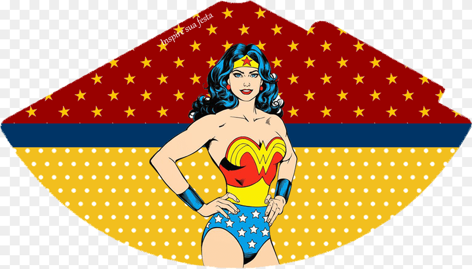 Wonder Woman Clipart Retro Wonder Woman Original Cartoon, Flag, Clothing, Swimwear, Person Free Png