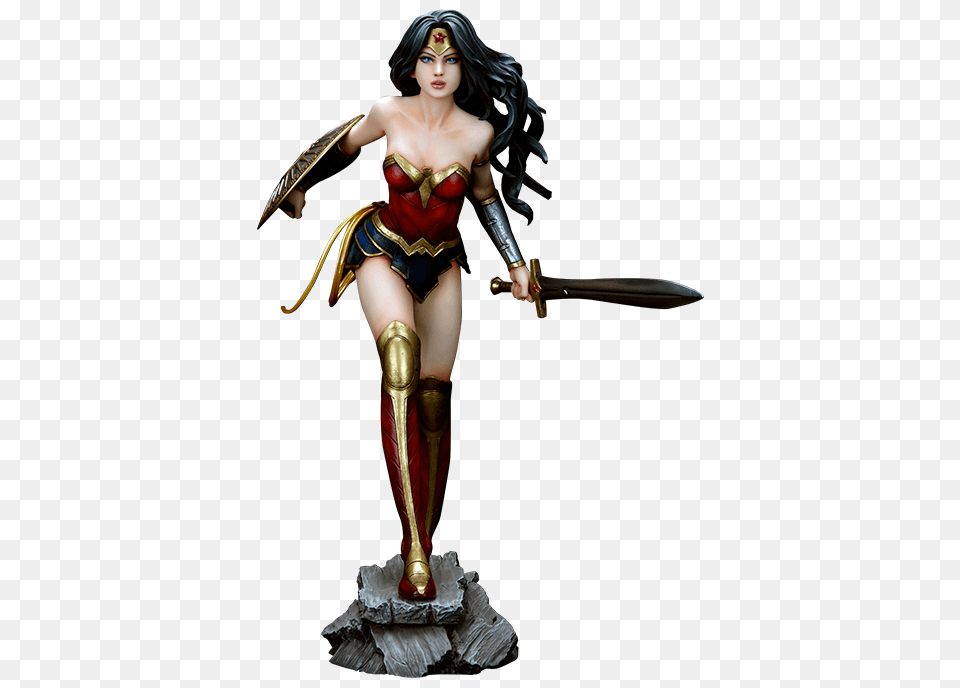 Wonder Woman Dc Comics Pvc Figure A E A Poeira Dos, Person, Clothing, Costume, Adult Free Png Download