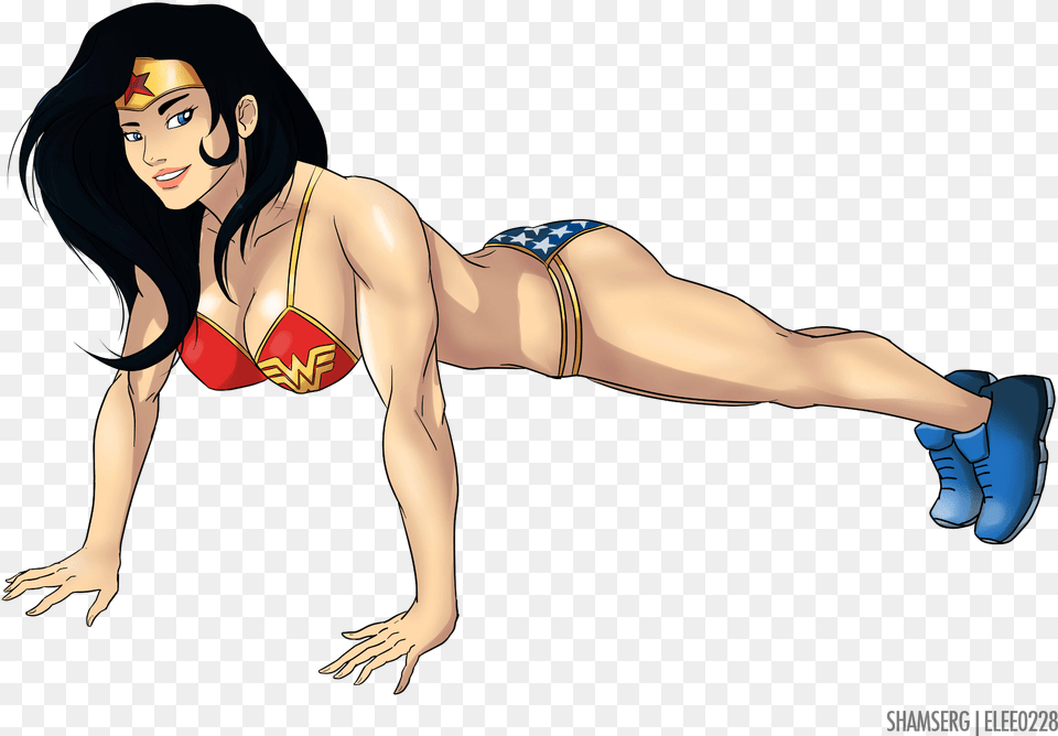 Wonder Woman Dc Comics Wonder Woman Dc Muscle, Bikini, Clothing, Swimwear, Adult Free Transparent Png