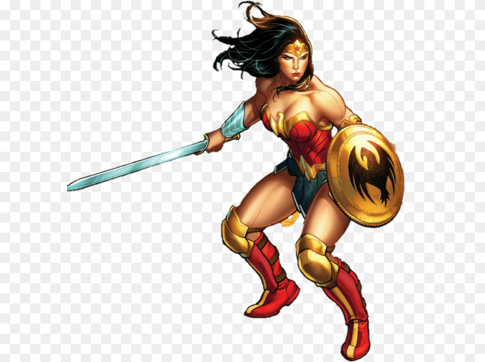 Wonder Woman Dc Wonder Woman, Adult, Female, Person, Sword Png