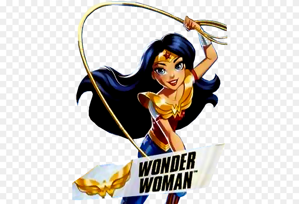 Wonder Woman En Super Hero Girls, Adult, Female, Person, Book Free Png Download