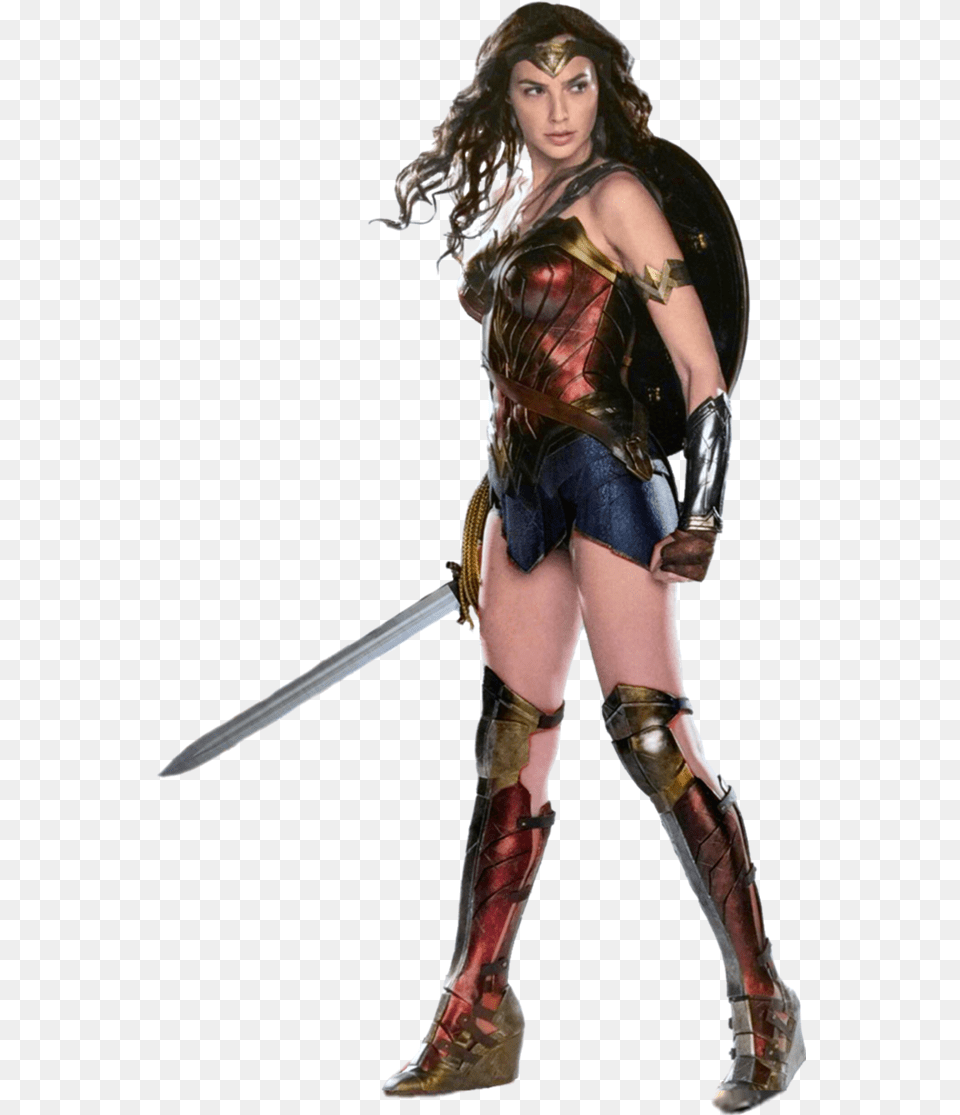 Wonder Woman Gal Gadot Transparent Background By Gasa Wonder Woman, Clothing, Costume, Person, Weapon Free Png Download