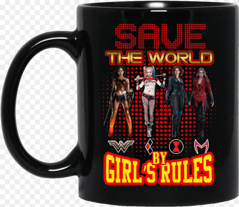 Wonder Woman Harley Quinn Black Widow Scarlet Witch, Adult, Female, Person, Cup Free Png Download