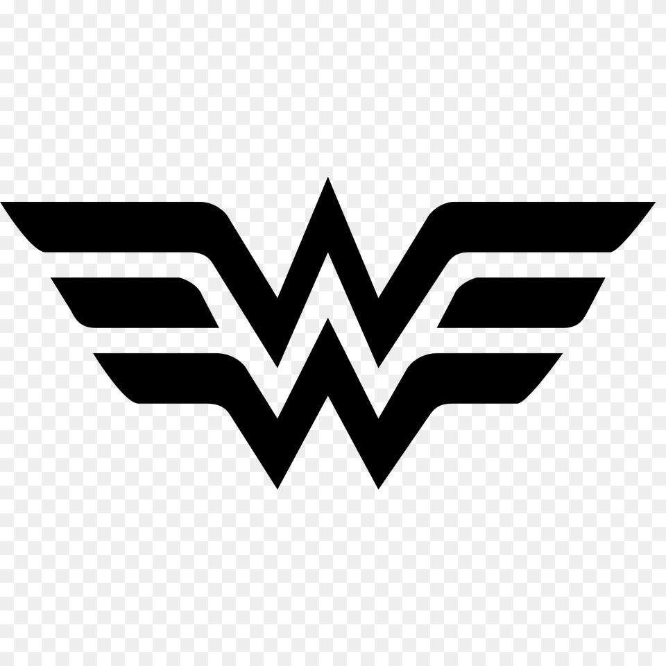 Wonder Woman Icon, Gray Free Png