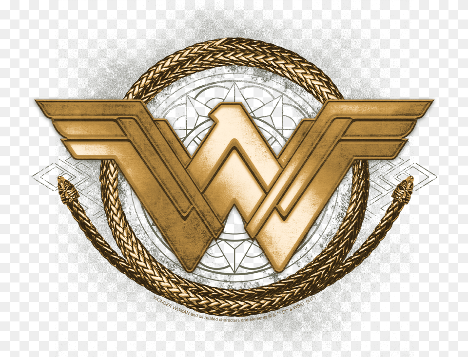 Wonder Woman Lasso Logo Men39s Tank Wonder Woman, Emblem, Symbol, Gold Png