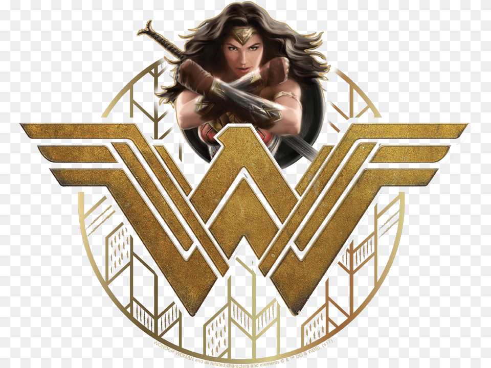 Wonder Woman Logo, Adult, Female, Person, Emblem Free Transparent Png