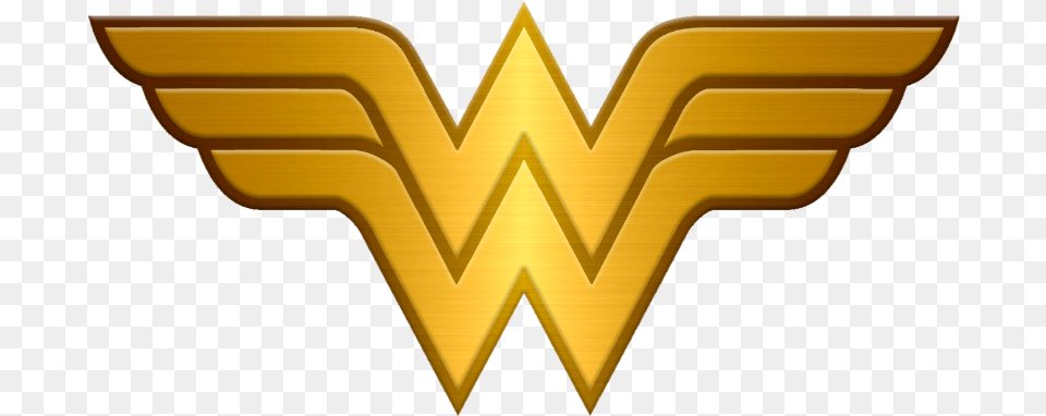 Wonder Woman Logo Transparent Wonder Woman Logo, Gold, Symbol, Emblem Free Png