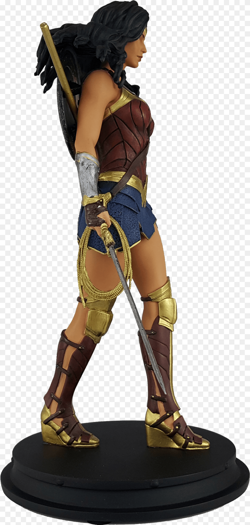 Wonder Woman Movie Statue Based Off The Film S Scans Figurine, Adult, Person, Female, Footwear Free Png Download