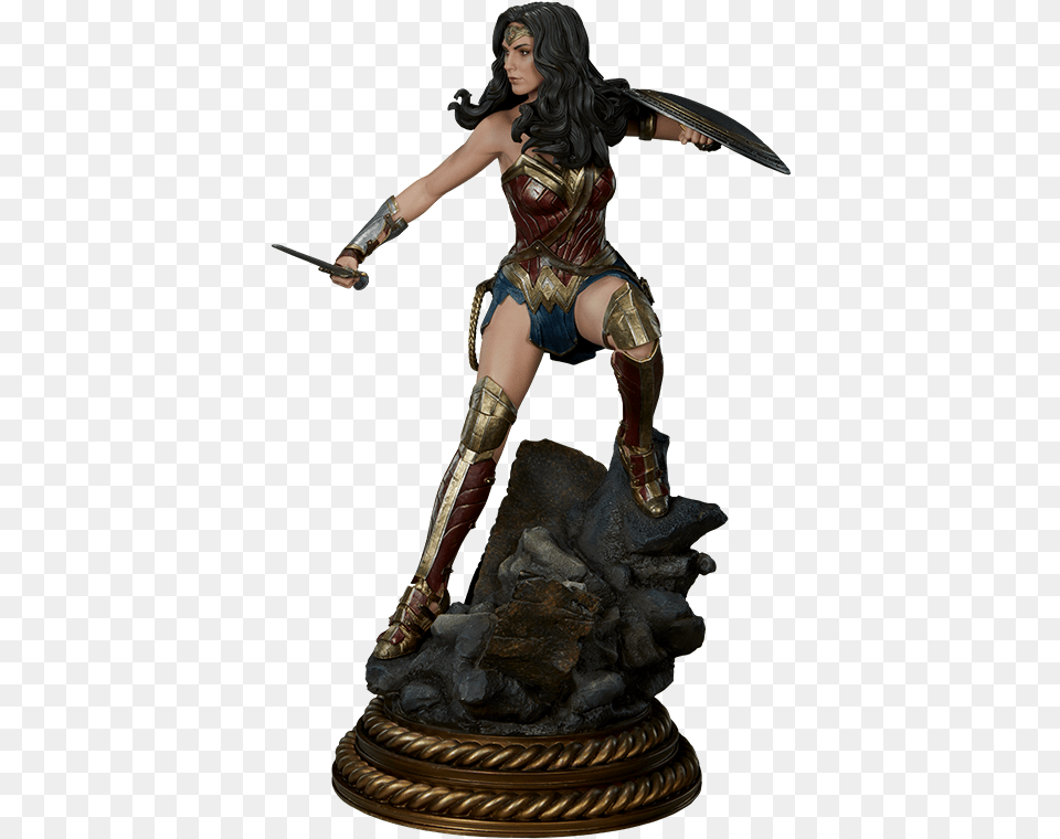 Wonder Woman Premium Format Figure Premium Format Dc Comics Statue, Adult, Weapon, Sword, Person Free Png
