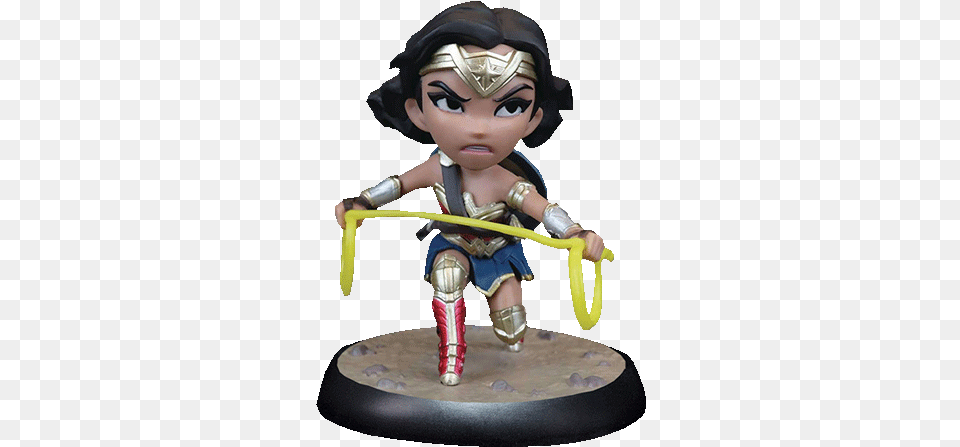 Wonder Woman Q Fig 3 Vinyl Figure Justice League Wonder Woman Q Fig Figure, Figurine, Person, Toy Png Image