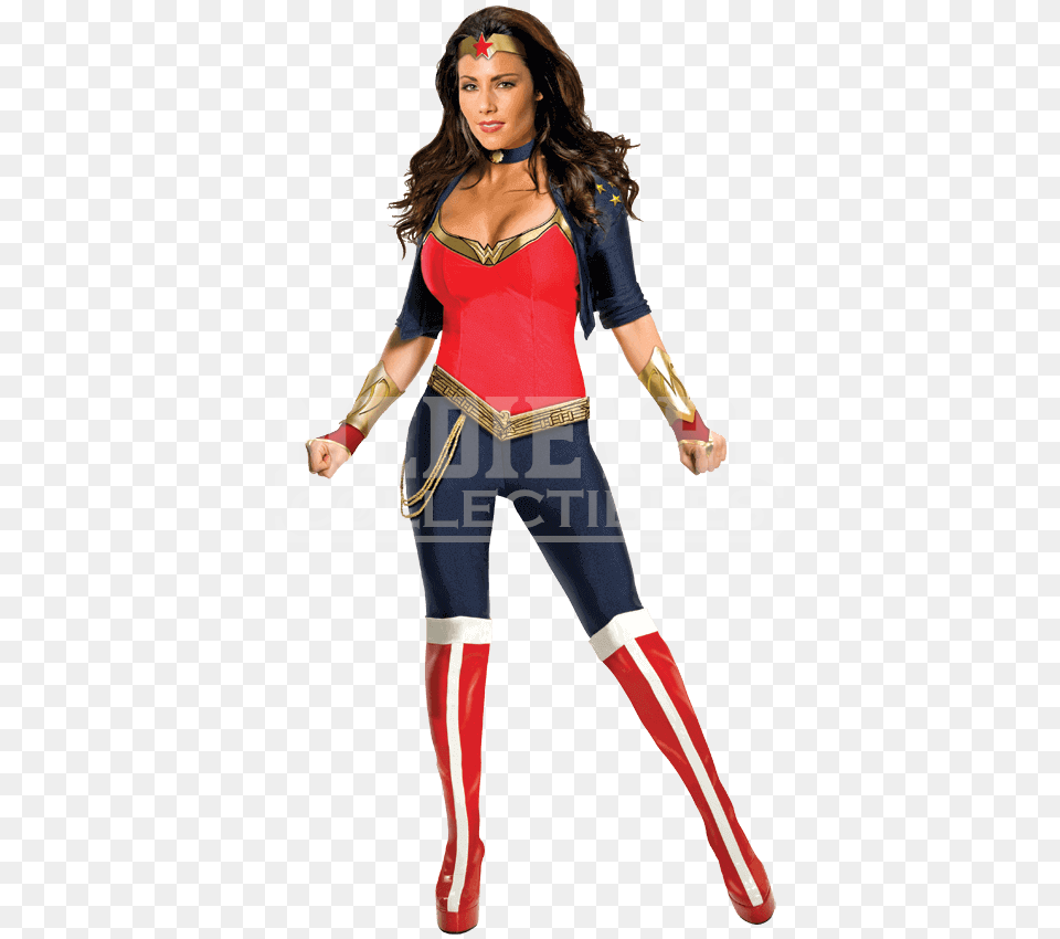 Wonder Woman Secret Wishes Pantsuit Costume, Adult, Person, Female, Clothing Free Png Download