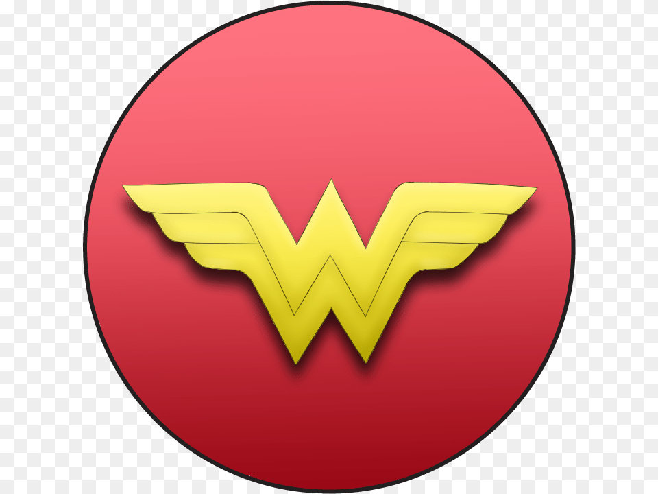 Wonder Woman Symbol Circle, Logo, Badge, Disk Free Transparent Png