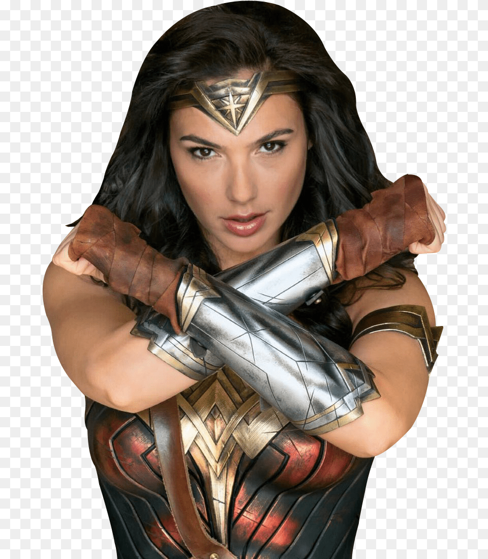 Wonder Woman Transparent Wonder Woman Using Bracelets, Adult, Person, Female, Costume Free Png Download