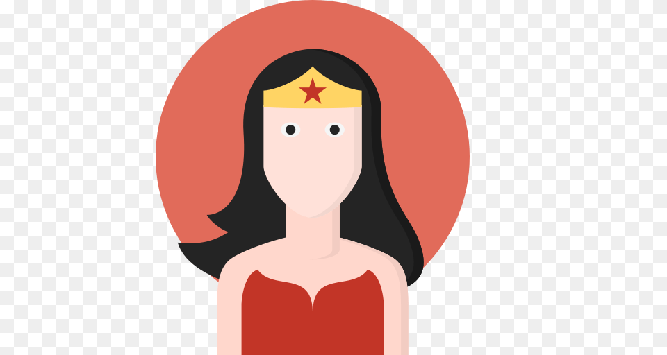 Wonder Women Icon With And Vector Format For Unlimited, Baby, Person, Face, Head Free Png Download