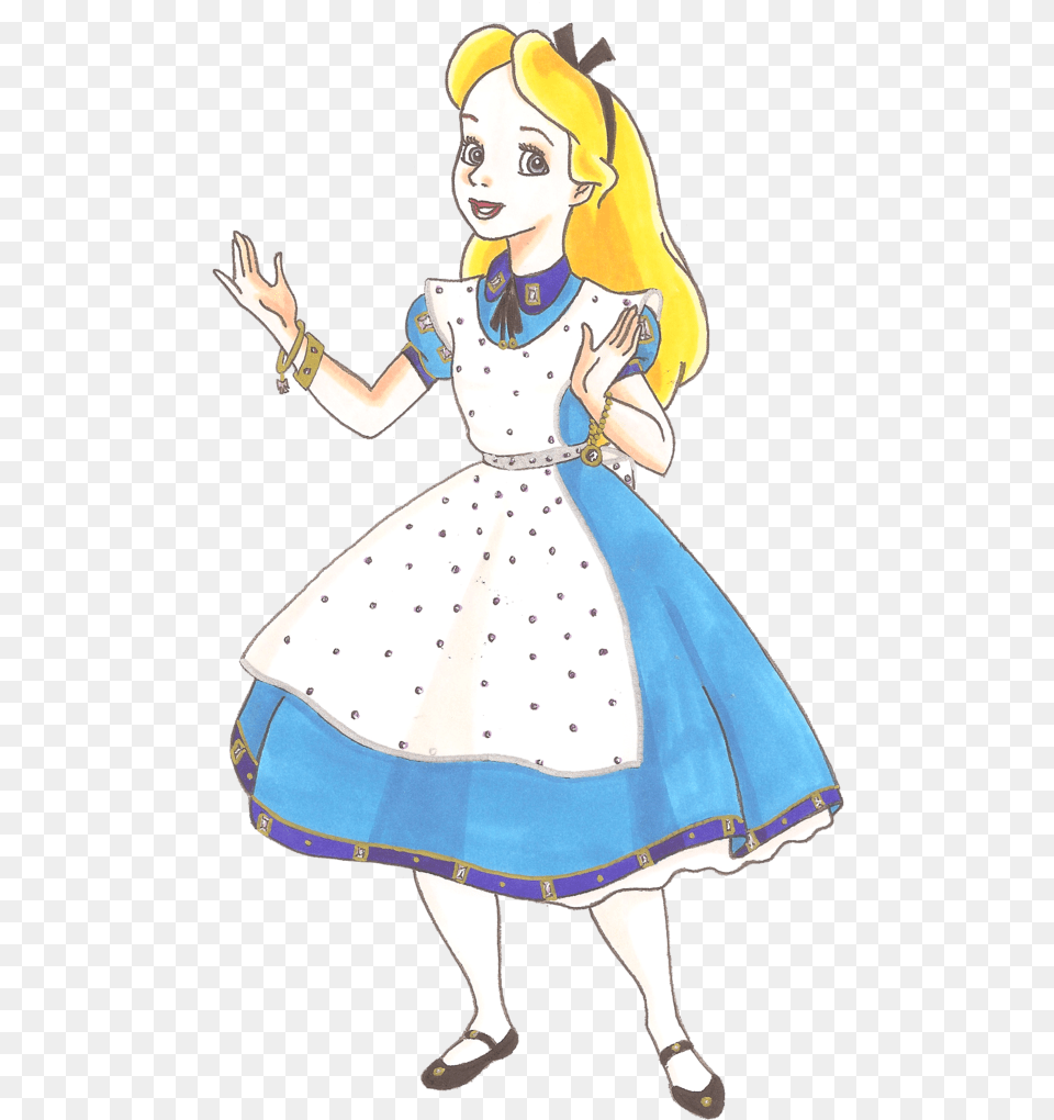 Wonderful Alice Printable Alice In Wonderland Character, Book, Person, Girl, Female Png Image