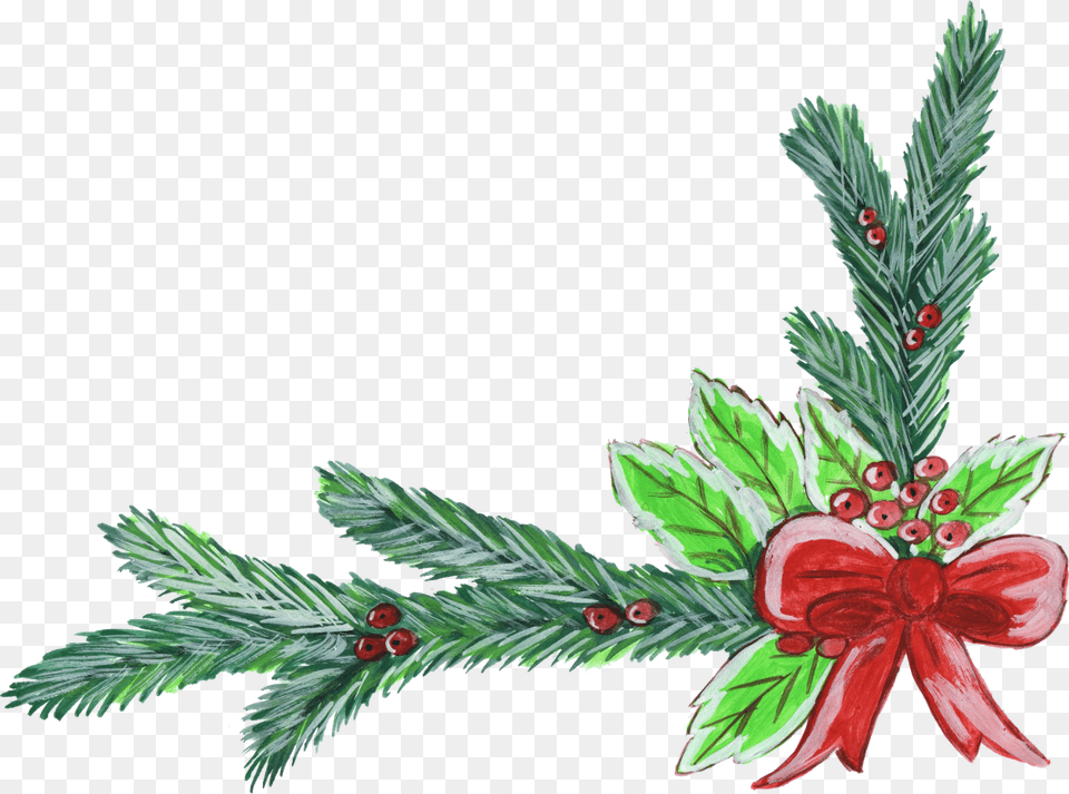 Wonderful Christmas Corner Gallery And New Year New Year Corner Design, Conifer, Plant, Tree, Art Png Image