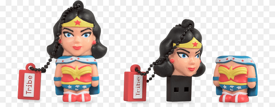 Wonderwoman Originals Usb Flash Drive Gadget Justice League Wonder Woman, Figurine, Doll, Toy, Adult Png Image