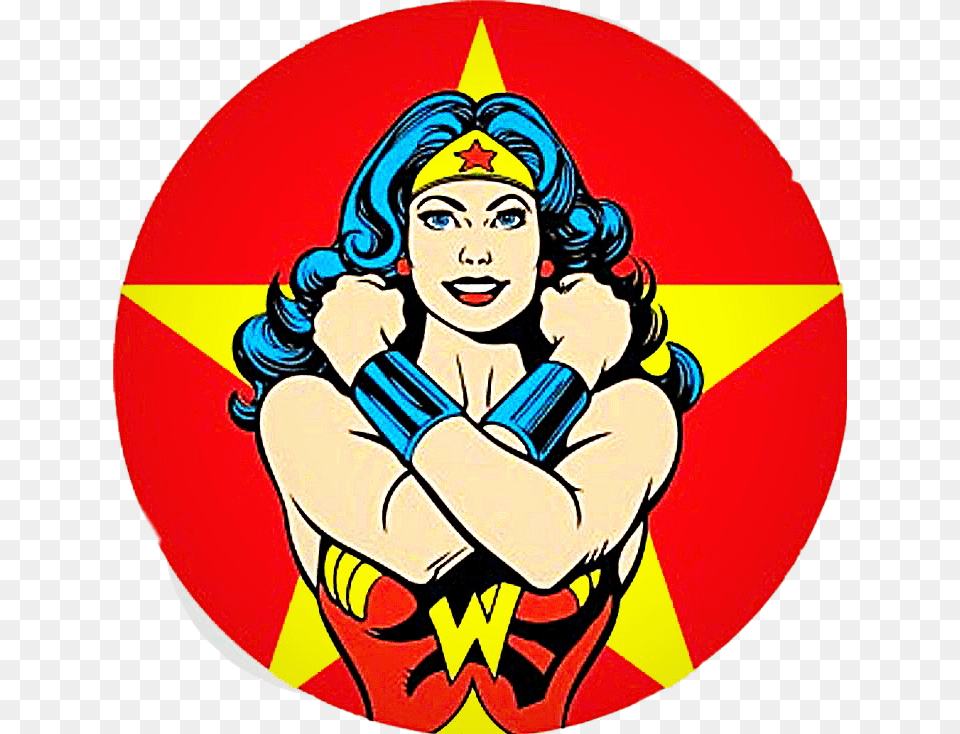 Wonderwoman Sticker Wonder Woman Clipart, Person, Face, Head, Logo Free Transparent Png
