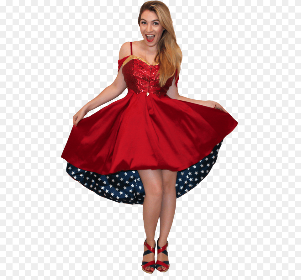 Wonderwoman Swoosh Cocktail Dress, Adult, Person, Gown, Formal Wear Free Transparent Png