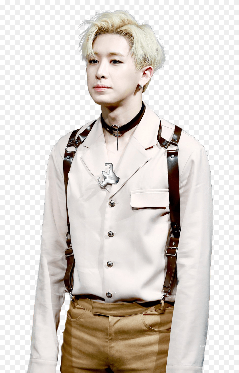 Wonho Wonhomonstax Wonhoedit Edit Kpop Monstax Boy, Accessories, Hair, Person, Blonde Free Png Download