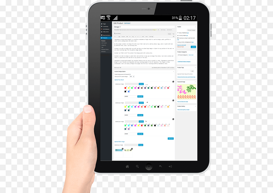 Woocommerce Custom Decal Design Tablet Computer, Electronics, Tablet Computer Free Png Download