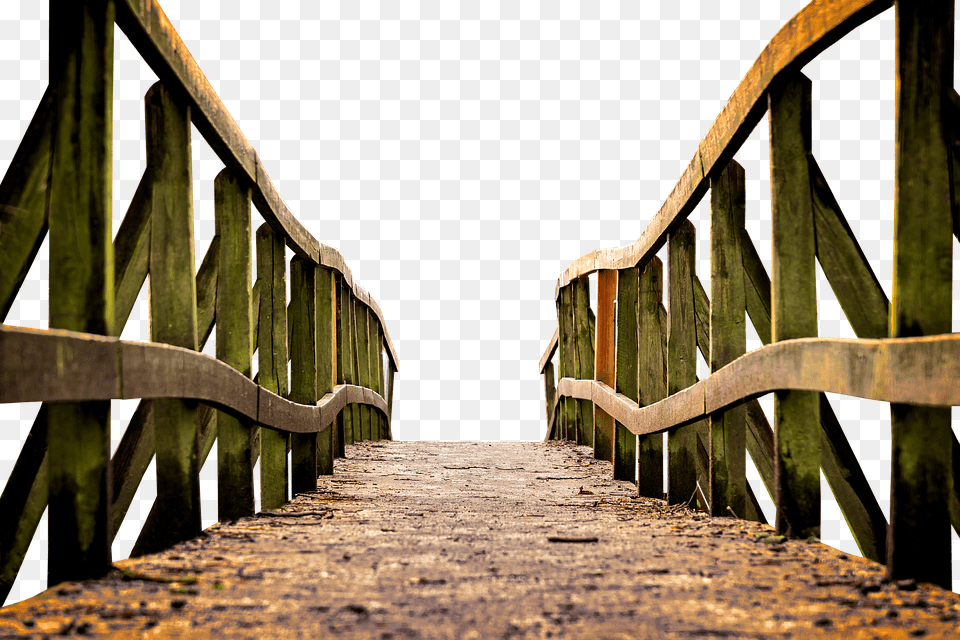 Wood Boardwalk, Bridge, Waterfront, Handrail Free Transparent Png