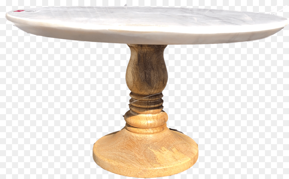 Wood And Marble Cake Stand Coffee Table, Coffee Table, Dining Table, Furniture Free Transparent Png