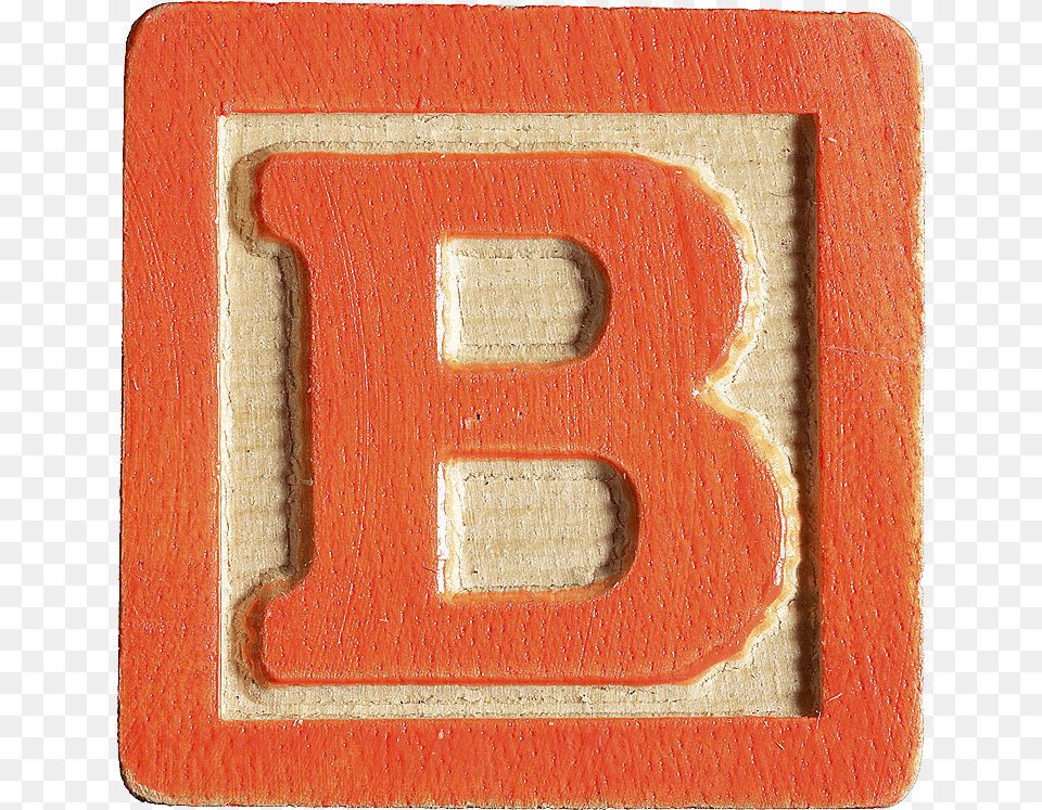 Wood Block Letters B, Number, Symbol, Text Free Transparent Png