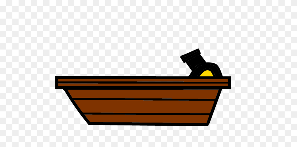 Wood Boat, Bathing, Tub, Plant, Potted Plant Free Png Download