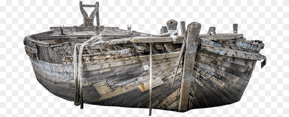 Wood Boat Image Shipwreck, Ship, Transportation, Vehicle, Water Free Png
