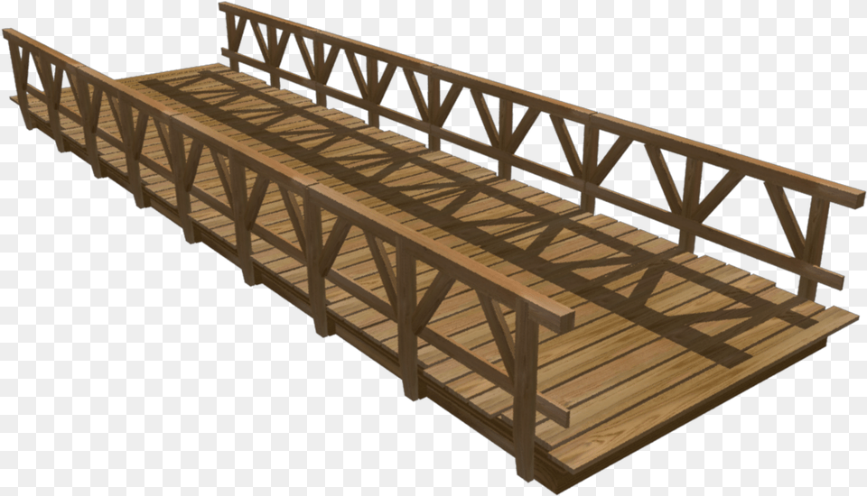 Wood Bridge 3d Model, Water, Waterfront, Machine, Ramp Free Png Download