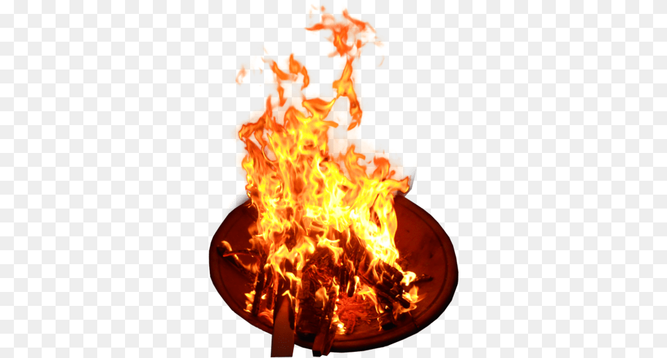 Wood Burning Fire, Flame, Bonfire Png