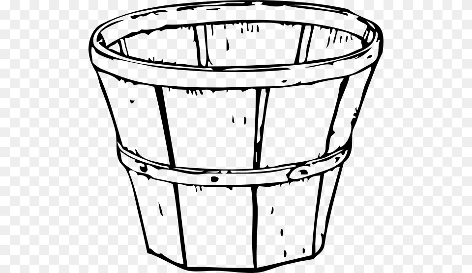 Wood Bushel Basket Like We Used To Pick Apples In Apple Basket Coloring Page, Bucket, Appliance, Blow Dryer, Device Png Image