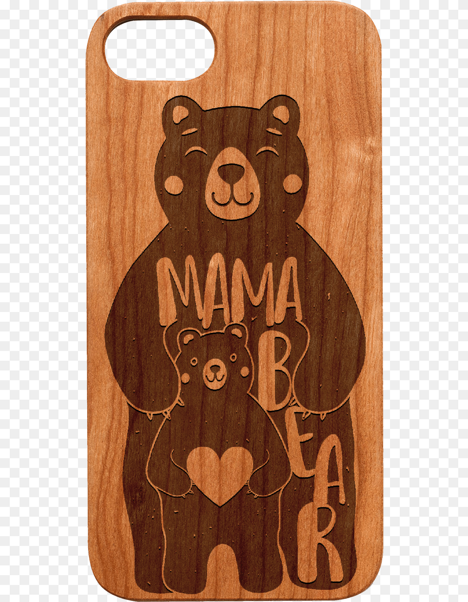 Wood Case Mama Bear, Plywood, Skateboard, Chopping Board, Food Free Png