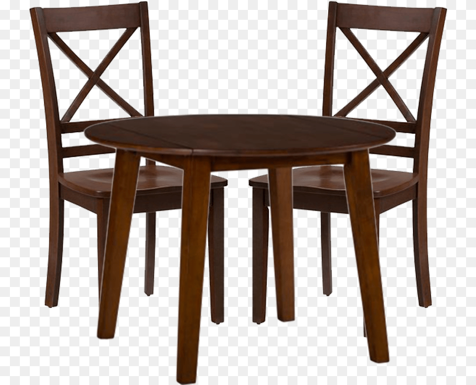 Wood Dining Chair Cross Back, Dining Table, Furniture, Table Free Png Download