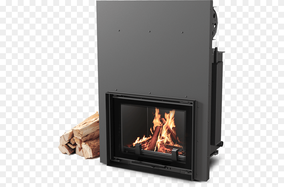 Wood Fireplace With Water Jacket, Hearth, Indoors Png Image