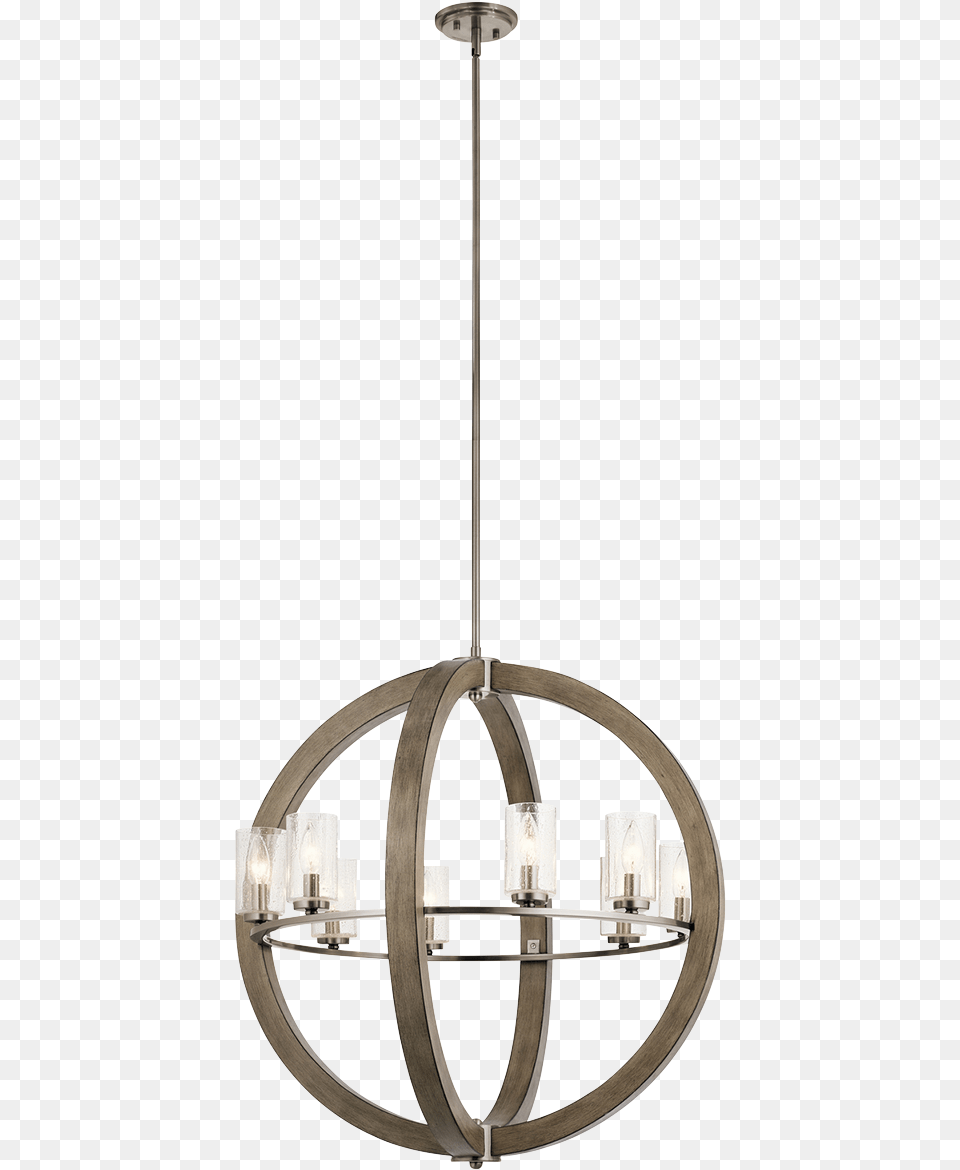 Wood Globe Chandelier, Lamp Png Image
