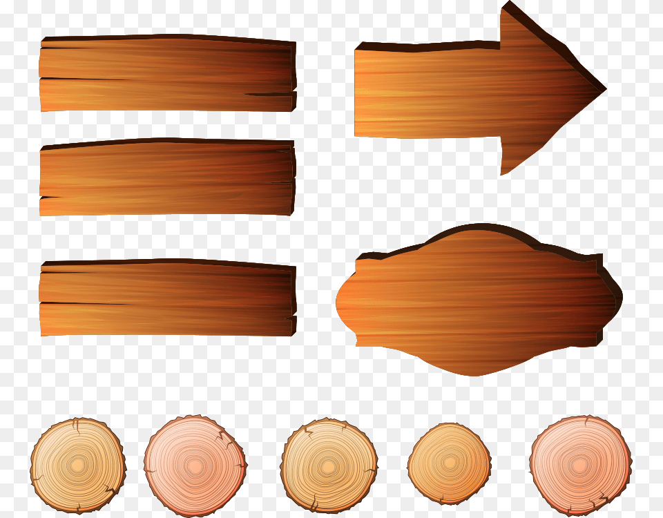 Wood Grain Sign Arrows Wood Vector, Brush, Device, Tool Free Png Download