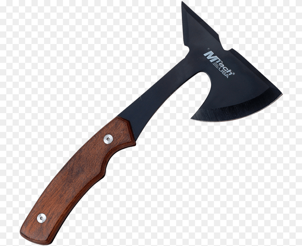 Wood Grip Hand Hatchet Hunting Knife, Weapon, Device, Axe, Tool Png Image
