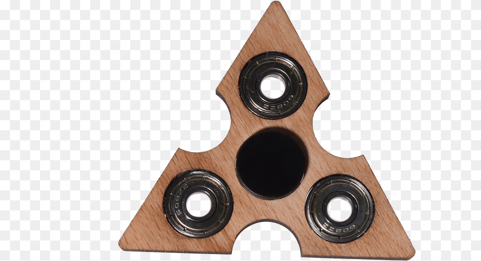 Wood Hand Spinner Wood Triangle Fidget Spinner, Electronics, Speaker Free Png