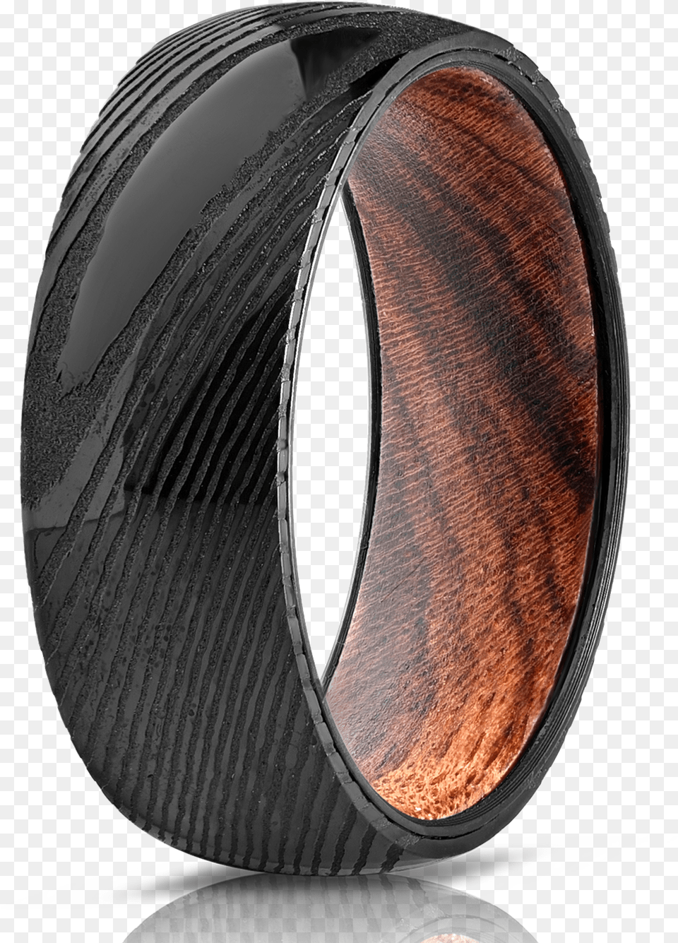 Wood Inlay Damascus Steel Mens Wedding Bands, Accessories, Jewelry, Ring, Bracelet Free Transparent Png
