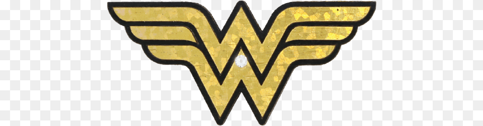Wood Mood Stickers Wonder Woman Logo, Symbol, Gold, Bow, Weapon Png Image
