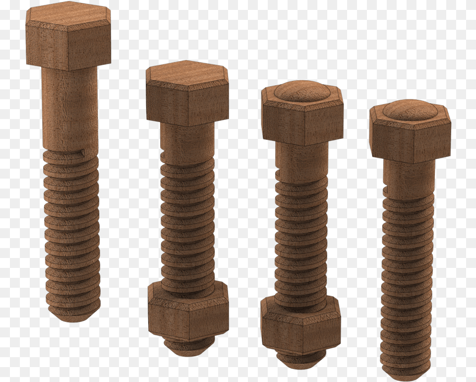 Wood Nuts And Bolts Bolt, Machine, Screw Free Transparent Png