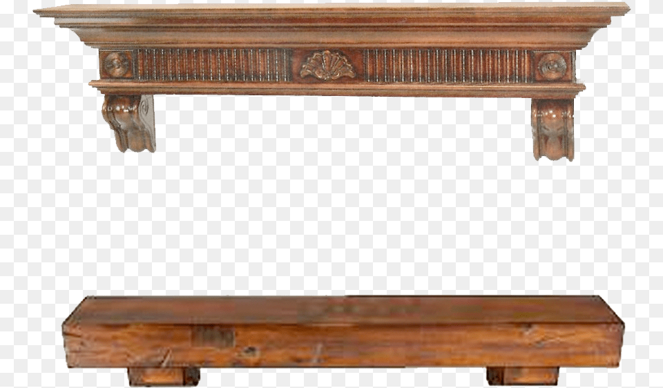Wood Shelf Fireplace, Table, Sideboard, Furniture, Coffee Table Png Image