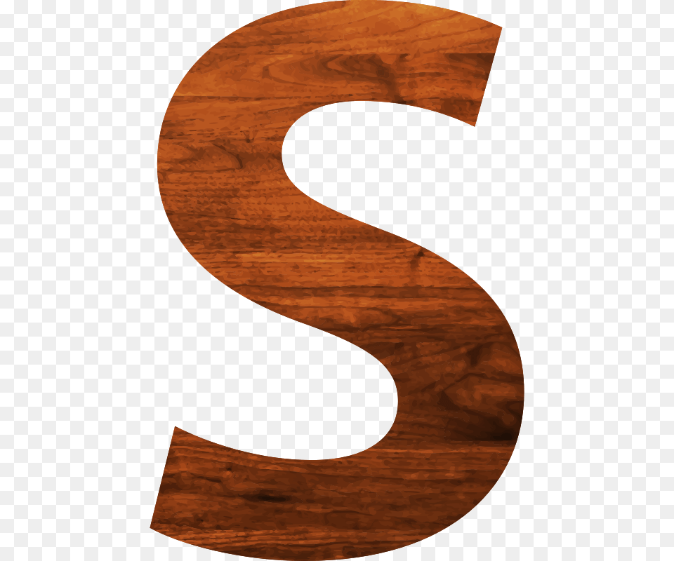 Wood Texture Alphabet S, Hardwood, Text, Symbol Free Png Download